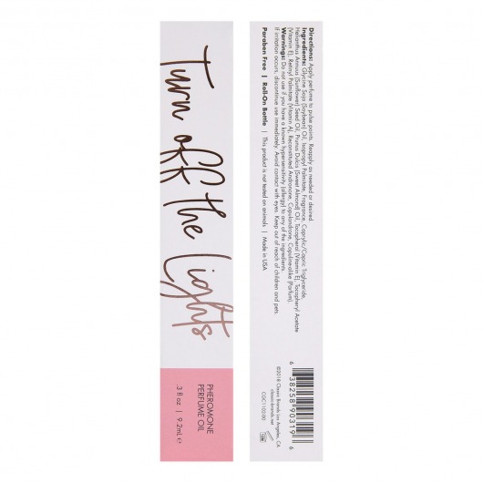 Парфюмерное масло с феромонами Turn Off The Lights с цветочно-восточным ароматом - 9,2 мл. -  - Магазин феромонов в Курске