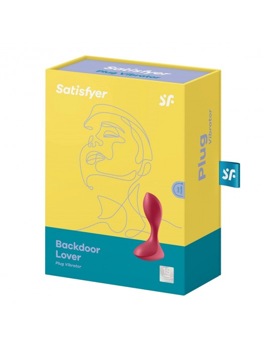 Красный вибромассажёр простаты Satisfyer Backdoor Lover - 14 см. - Satisfyer - в Курске купить с доставкой