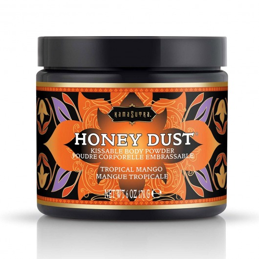 Пудра для тела Honey Dust Body Powder с ароматом манго - 170 гр. - Kama Sutra - купить с доставкой в Курске