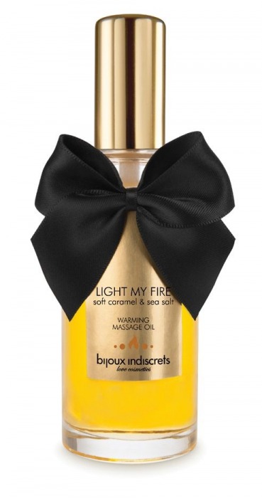 Массажное масло Light My Fire с ароматом карамели - 100 мл. - Bijoux Indiscrets - купить с доставкой в Курске
