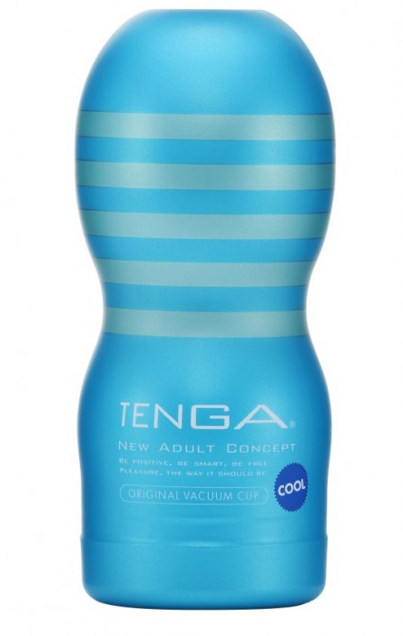 Мастурбатор с охлаждающей смазкой TENGA Original Vacuum Cup Cool - Tenga - в Курске купить с доставкой