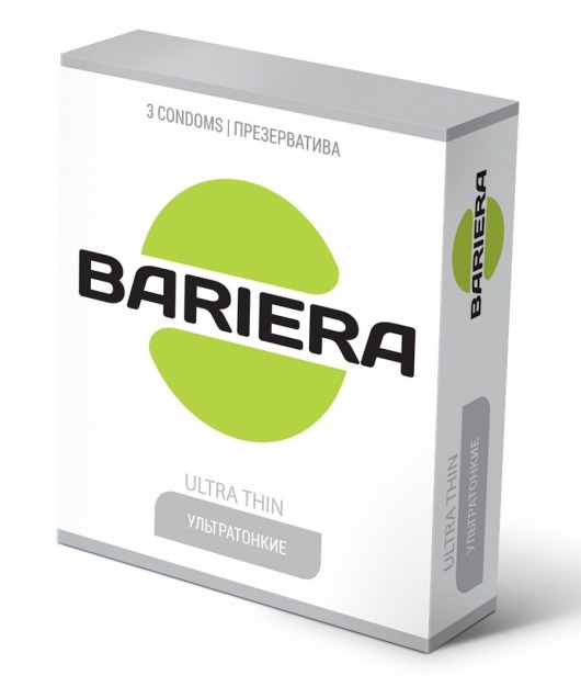 Ультратонкие презервативы Bariera Ultra Thin - 3 шт. - Bariera - купить с доставкой в Курске