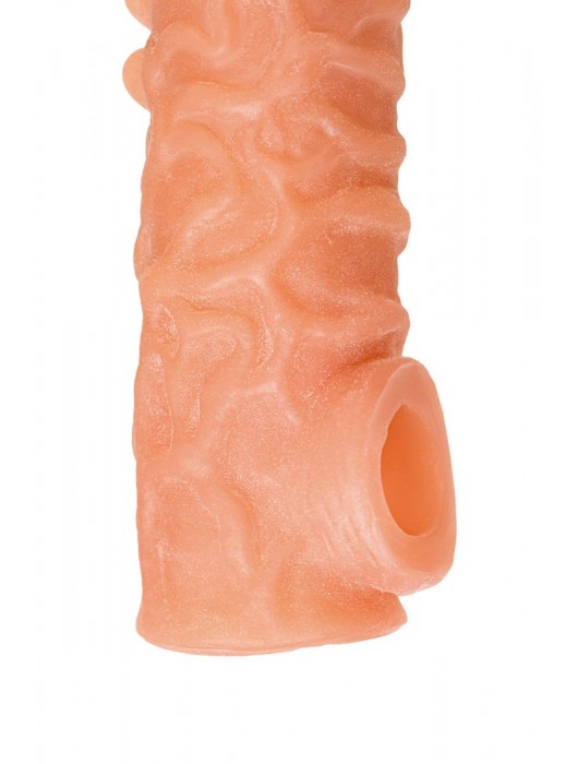 Телесная закрытая насадка с шершавой головкой Cock Sleeve Size S - 13,8 см. - KOKOS - в Курске купить с доставкой