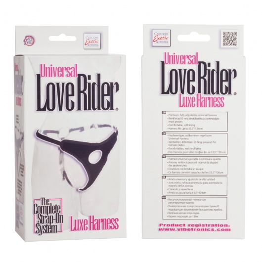 Трусы для страпона с универсальным креплением Universal Love Rider Luxe Harness - California Exotic Novelties - купить с доставкой в Курске