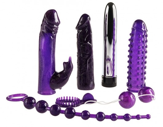 Набор фиолетовых стимуляторов Imperial Rabbit Kit - Toy Joy - купить с доставкой в Курске