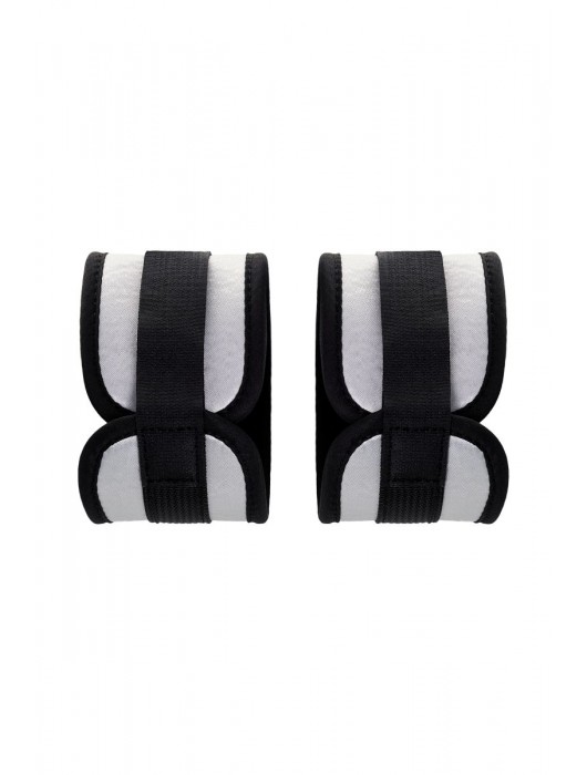 Серебристо-черные наручники Anonymo - ToyFa - купить с доставкой в Курске