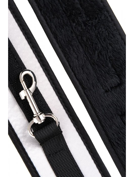 Серебристо-черные наручники Anonymo - ToyFa - купить с доставкой в Курске