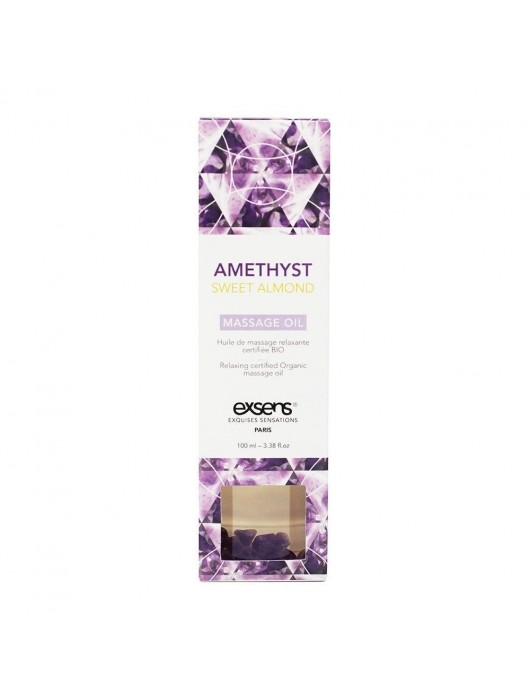 Органическое массажное масло AMETHYST SWEET ALMOND - 100 мл. - Exsens - купить с доставкой в Курске