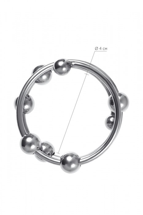 Большое металлическое кольцо под головку пениса - ToyFa - купить с доставкой в Курске