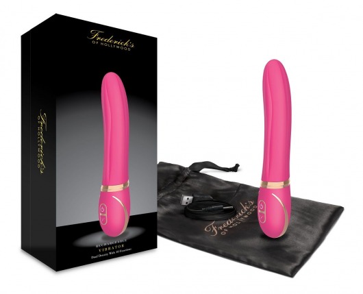 Розовый рельефный вибратор из силикона - Fredericks Of Hollywood