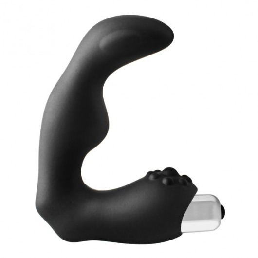 Черный вибромассажер простаты FantASStic Vibrating Prostate Massager - 11,3 см. - Dream Toys - в Курске купить с доставкой