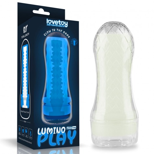 Светящийся в темноте мастурбатор Lumino Play Masturbator Ribbed - Lovetoy - в Курске купить с доставкой