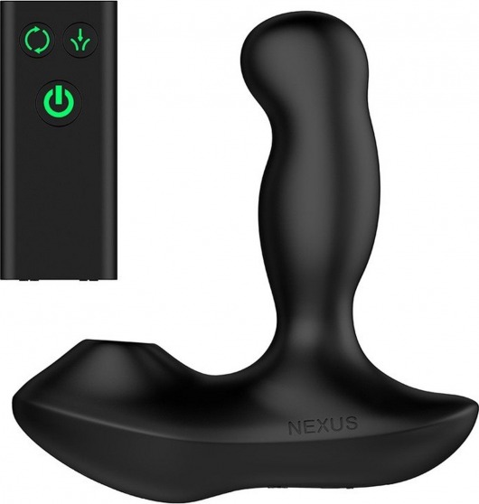 Черный вибратор-ротатор для стимуляции простаты Nexus Revo Air - Nexus Range - в Курске купить с доставкой