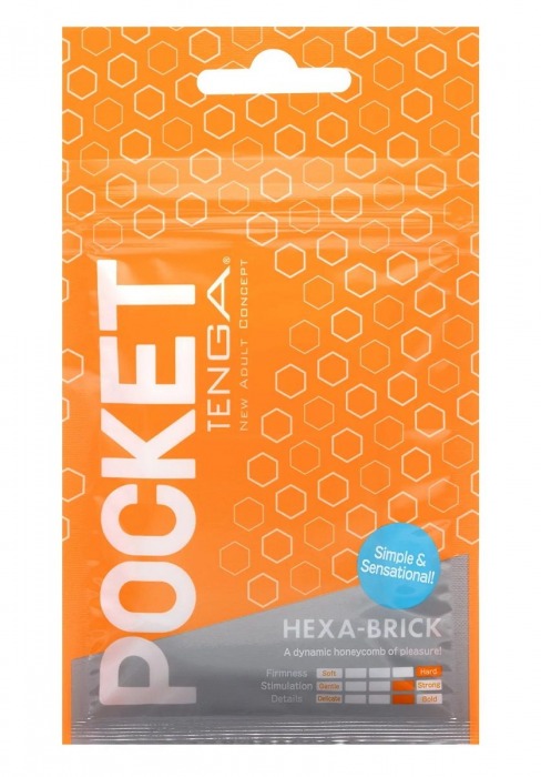Карманный мастурбатор HEXA-BRICK - Tenga - в Курске купить с доставкой