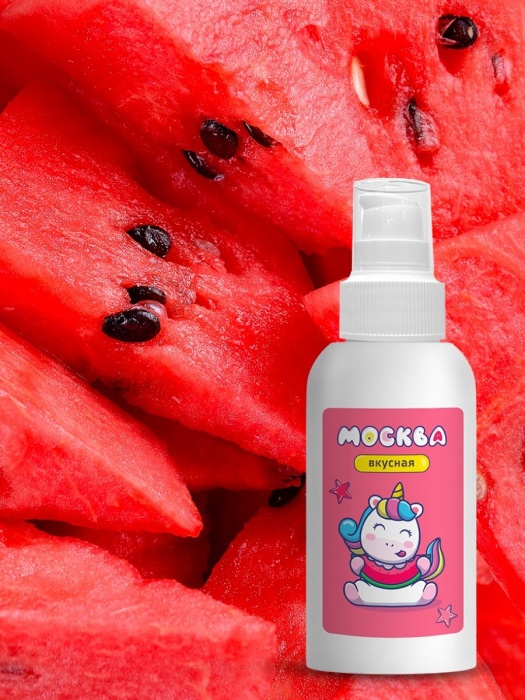 Универсальная смазка с ароматом арбуза  Москва Вкусная  - 100 мл. - Москва - купить с доставкой в Курске
