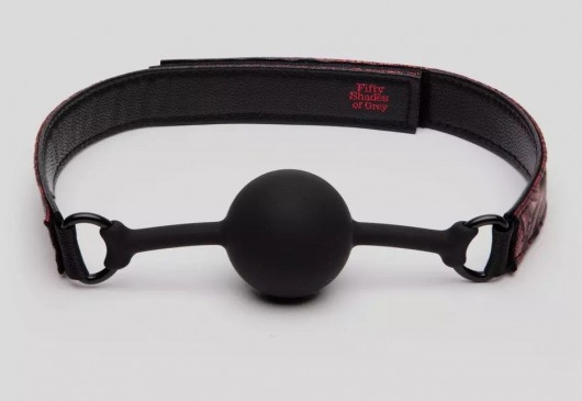 Кляп-шар на двусторонних ремешках Reversible Silicone Ball Gag - Fifty Shades of Grey - купить с доставкой в Курске