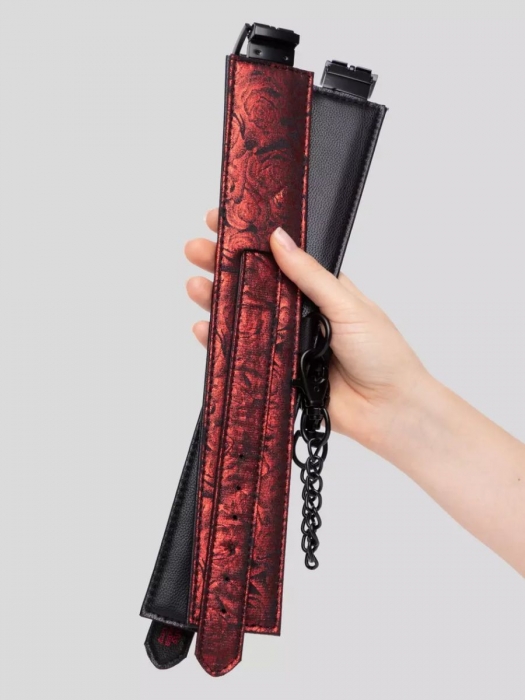 Красно-черные оковы Reversible Faux Leather Ankle Cuffs - Fifty Shades of Grey - купить с доставкой в Курске