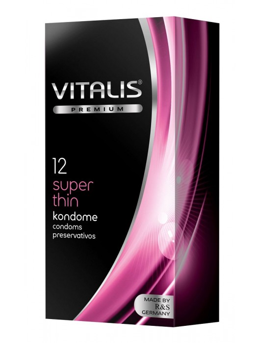Ультратонкие презервативы VITALIS PREMIUM super thin - 12 шт. - Vitalis - купить с доставкой в Курске