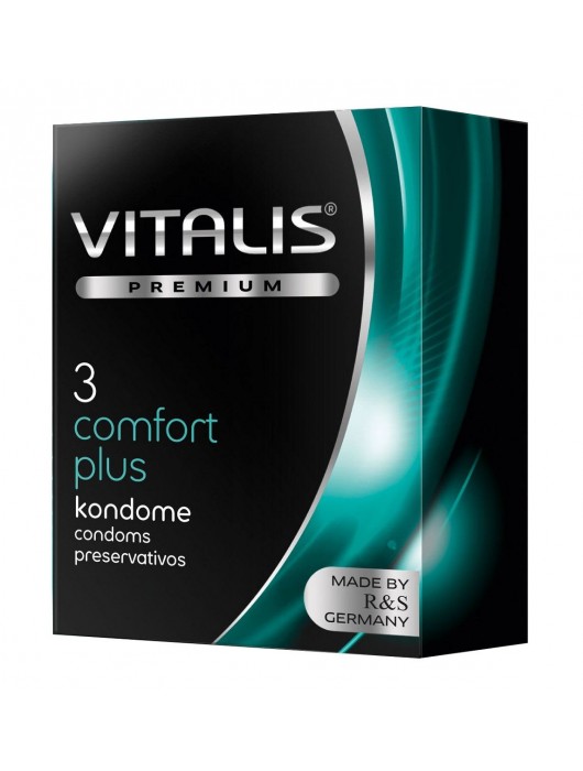 Контурные презервативы VITALIS PREMIUM comfort plus - 3 шт. - Vitalis - купить с доставкой в Курске
