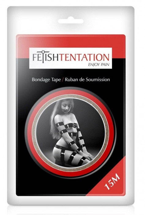 Красный скотч для фиксации - 15 м. - Fetish Tentation - купить с доставкой в Курске