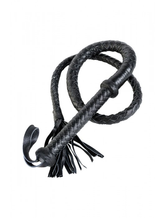 Длинный кожаный кнут с хлопушками на конце - ToyFa - купить с доставкой в Курске