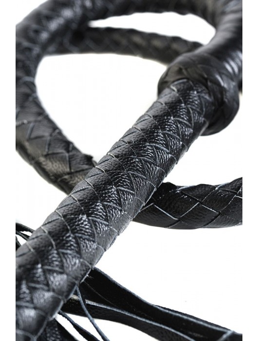 Длинный кожаный кнут с хлопушками на конце - ToyFa - купить с доставкой в Курске