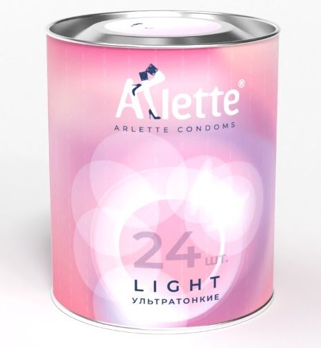 Ультратонкие презервативы Arlette Light - 24 шт. - Arlette - купить с доставкой в Курске