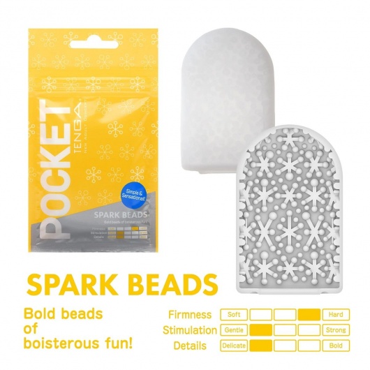Карманный мастурбатор Spark Beads - Tenga - в Курске купить с доставкой