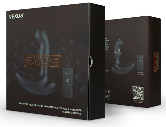 Черный вибромассажер простаты и промежности Nexus Ride - 14 см. - Nexus Range - в Курске купить с доставкой