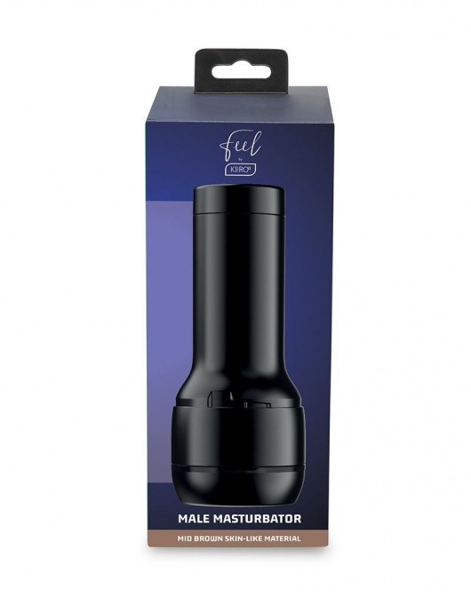 Коричневый мастурбатор-вагина Feel Stroker - Kiiroo - в Курске купить с доставкой