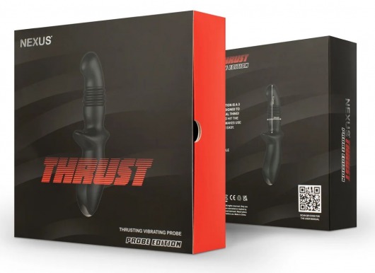 Черный вибромассажер простаты Nexus Thrust с возвратно-поступательными движениями - Nexus Range - в Курске купить с доставкой