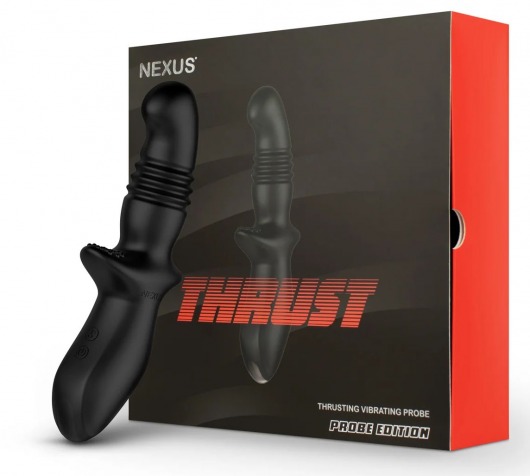 Черный вибромассажер простаты Nexus Thrust с возвратно-поступательными движениями - Nexus Range - в Курске купить с доставкой