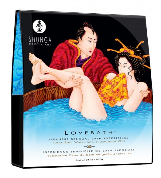 Соль для ванны Lovebath Ocean temptation, превращающая воду в гель - 650 гр. - Shunga - купить с доставкой в Курске