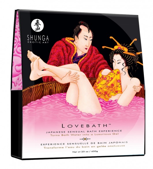 Соль для ванны Lovebath Dragon Fruit, превращающая воду в гель - 650 гр. - Shunga - купить с доставкой в Курске