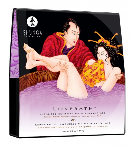 Соль для ванны Lovebath Sensual lotus, превращающая воду в гель - 650 гр. - Shunga - купить с доставкой в Курске