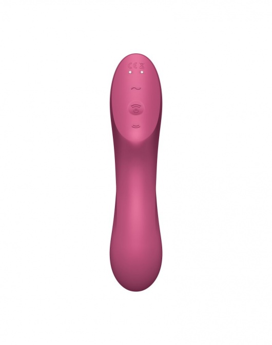 Малиновый вакуум-волновой вибростимулятор Satisfyer Curvy Trinity 3 - Satisfyer