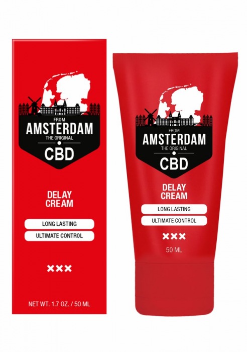 Крем-пролонгатор CBD from Amsterdam Delay Cream - 50 мл. - Shots Media BV - купить с доставкой в Курске