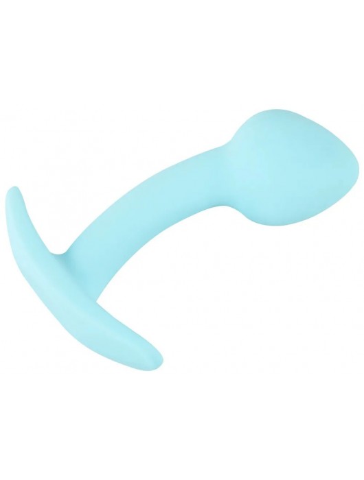 Голубая анальная втулка Mini Butt Plug - 7,1 см. - Orion