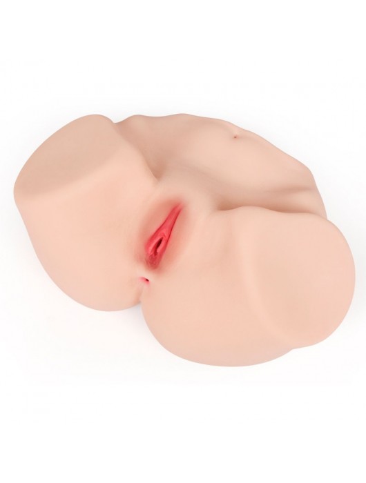 Телесный мастурбатор-полуторс Maria Onehole Real Vagina с двойным слоем материала - KOKOS - в Курске купить с доставкой
