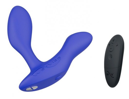 Синий анальный вибратор We-Vibe Vector+ - We-vibe - в Курске купить с доставкой