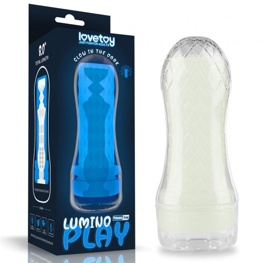 Светящийся в темноте мастурбатор Lumino Play Masturbator Pocketed - Lovetoy - в Курске купить с доставкой