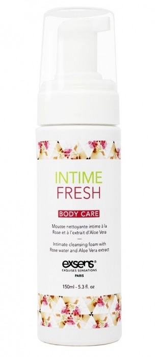 Органическая интимная очищающая пенка Intime Fresh - 150 мл. - Exsens - купить с доставкой в Курске