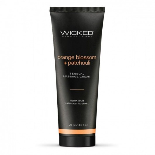 Массажный легкий крем WICKED Orange Blossom plus Patchouli - 120 мл. - Wicked - купить с доставкой в Курске