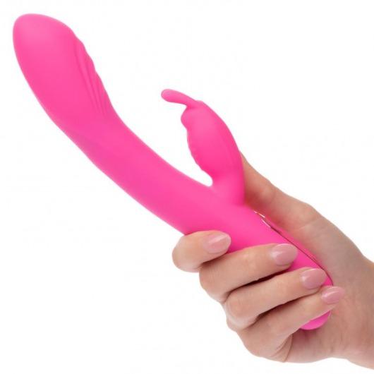 Розовый вибратор-кролик Elite Rocking Rabbit - 22,75 см. - California Exotic Novelties