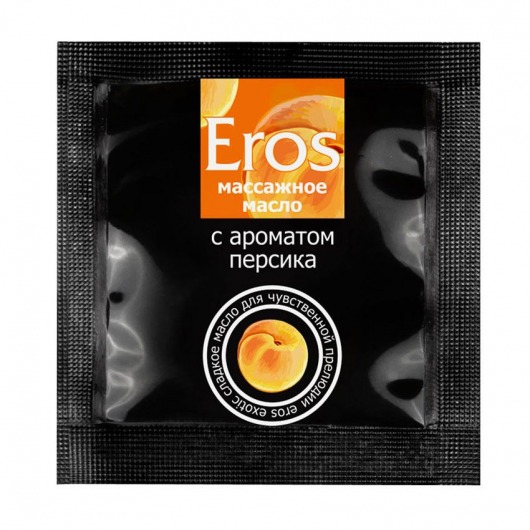 Саше массажного масла Eros exotic с ароматом персика - 4 гр. - Биоритм - купить с доставкой в Курске