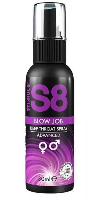 Лубрикант для орального секса S8 Deep Throat Spray - 30 мл. - Stimul8 - купить с доставкой в Курске