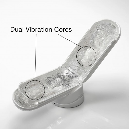 Белый мастурбатор Tenga Flip Zero Gravity с вибрацией - Tenga - в Курске купить с доставкой