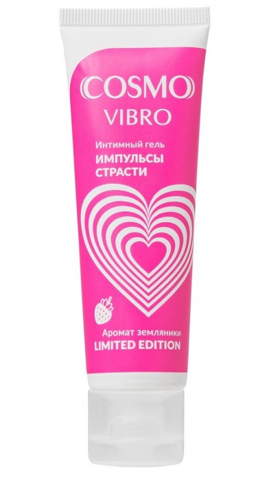 Возбуждающий гель на водно-силиконовой основе Cosmo Vibro с ароматом земляники - 50 гр. - Биоритм - купить с доставкой в Курске