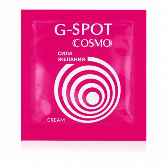 Стимулирующий интимный крем для женщин Cosmo G-spot - 2 гр. - Биоритм - купить с доставкой в Курске