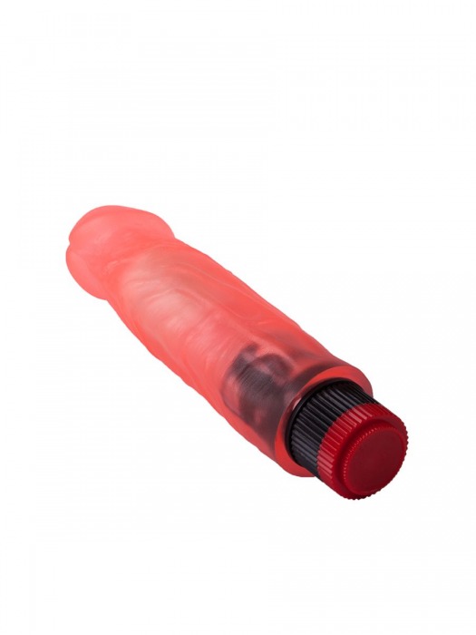 Розовый вибромассажер в виде фаллоса с венками - 18,5 см. - LOVETOY (А-Полимер)